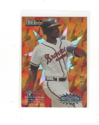 1996 COLLECTOR'S CHOICE BASEBALL CRASH THE GAME INSERT SINGLES - Image 1 of 2