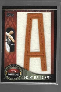 TED WILLIAMS 2009 TOPPS LEGENDS OF THE GAME COMMEMORATIVE PATCH #LGCP-TW  /50 - Picture 1 of 2