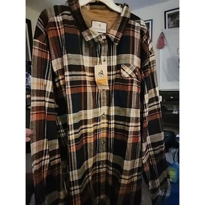 Leggendaria Camicia Uomo Whitetails Buck Camp Flanella 4XLT A103 Ottima Nuova con etichette - Foto 1 di 7