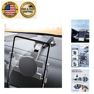 Easy Install Suction Cup Car Tablet Mount - Compatible with iPad & Galaxy Tab - Picture 1 of 9