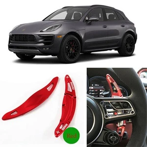 2pcs Alloy Add-On Steering Wheel DSG Paddle Shifters Extension For Porsche Macan - Picture 1 of 9