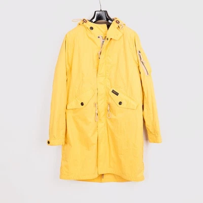 Abrigo Abercrombie & Fitch Talla L Hombre Amarillo Claro Algodón Capucha Parka Foto 1 de 4