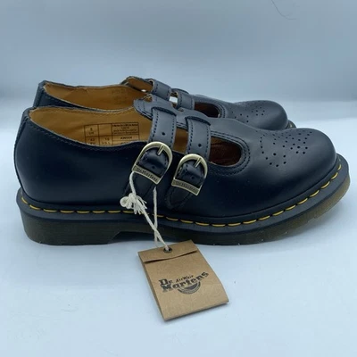 Dr. Martens Mary Jane Shoes 12916 Women 10 EU42 Double Buckle Black Leather NWOB - Image 1 of 4