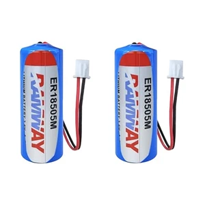 2PCS for Fanso ER18505M 3.6V A 3500mAh Non-rechargeable Battery with White Plug - Picture 1 of 4