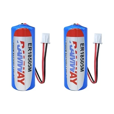 2PCS for Fanso ER18505M 3.6V A 3500mAh Non-rechargeable Battery with White Plug - Image 1 of 4
