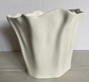 Royal Copenhagen Ole Kortzau White ‘Natura’ Vase 5”H x 5.75”D x 4”D Bottom Demrk - Picture 1 of 18