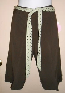 Girlcode Stretch Gauchos + Sash Brown 16 NWT - Picture 1 of 1