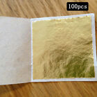 100pcs Gold Leaf Sheets. For Art Crafts Design Gilding Framing Scrap HOT NEW