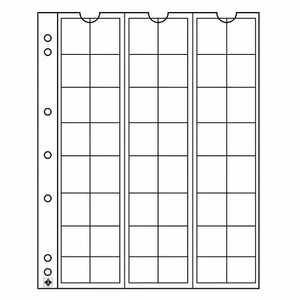 301127 Leuchtturm Münzhüllen NUMIS, 48 Fächer bis 17 mm Ø, 5er Pack - Bild 1 von 2