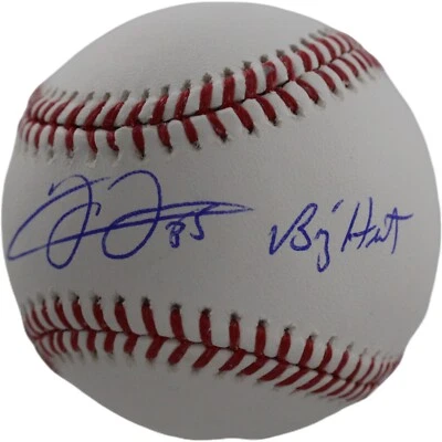 弗兰克·托马斯签名芝加哥白袜队 OML 棒球 Big Hurt BAS 44489 — 第 1/2 张图片
