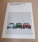 VOLKSWAGEN &#39;New VW Passenger Car Programme 1970&#39; brochure 153.112.25 - MINT