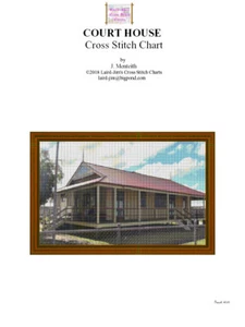 COURT HOUSE - Cross Stitch Chart - Picture 1 of 2