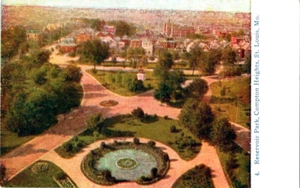 Postal Reservoir Park Compton Heights St Louis Mo a41 - Imagen 1 de 2