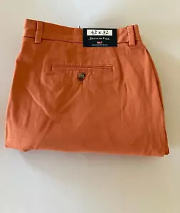 Vineyard Vines Hose Herren Größe 42x32 Chino Khaki On the Go Taschen Burnt Orange - Bild 1 von 9