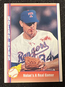 1991 Pacific NOLAN RYAN Texas Rangers BO JACKSON Bloody Lip & Jersey Rare