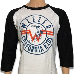 Weezer California Kids Lightweight Raglan Brand New Officially Licensed Shirt - Picture 1 of 1