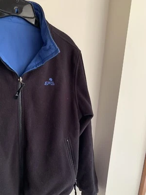 Women's EMS Jacket Reversible Blue to Black Fleece Eastern Mountain Sports, M - Image 1 of 4