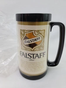 Vintage Thermo-Serv 16 Oz Insulated Plastic Mug Falstaff Beer New - Picture 1 of 5