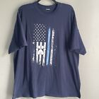 Back The Blue Line T Shirt K9 Edition Usa Flag Men?S 2Xl