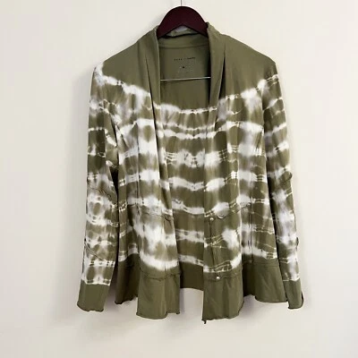 Cárdigan Neón Buda Tie Dye Frente Abierto Suave Elastizado Verde Talla Mediana Hippie Foto 1 de 4