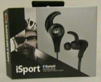 Casque de sport sans fil Bluetooth Monster iSport, couleur - noir - Photo 1/4