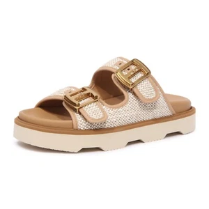 0384AS Mujer Zapatillas Hogan H620 Mujer Rafia Sandalia - Imagen 1 de 4