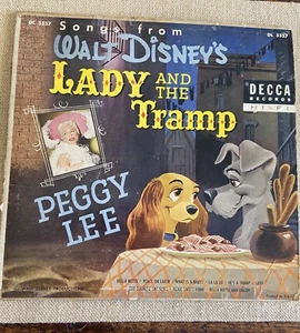 Disney's Lady And The Tramp Peggy Lee 1957 Vinyl Record Album LP Decca DL 8462* - Picture 1 of 6