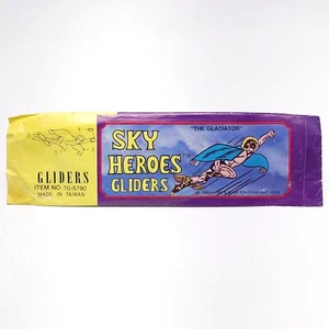 NEW Vintage Sky Hero The Gladiator Foam Glider Airplane 1988 SEALED 80's - Picture 1 of 5