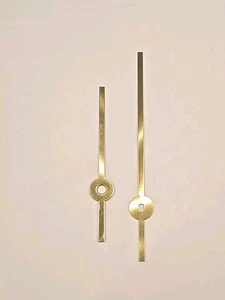 New 3-3/4" Thin Tower Pattern Brass/Gold Clock Hands - DIY - Single Set - Picture 1 of 2