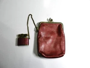 BILLETERA DE CUERO NOYMER COACH ESCONDITE con PEQUEÑO ENCENDEDOR NOYMER Color Terracota JAPÓN - Imagen 1 de 7