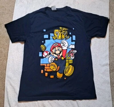 Camiseta Rock Dreams Mexican Mario Boot Hombre Mediana Doble Cara Foto 1 de 4