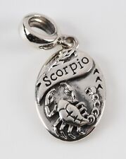Chamilia Silver 925 Charm - Zodiac star sign Scorpio