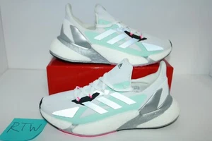Adidas X9000L4 BOOST Running Shoes Crystal White Silver Size 9.5US (FW8405) - Picture 1 of 6