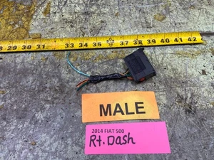 12-15 2 Door FIAT 500 RIGHT PASSENGER DASH BLACK WIRING CONNECTOR MALE - Picture 1 of 15