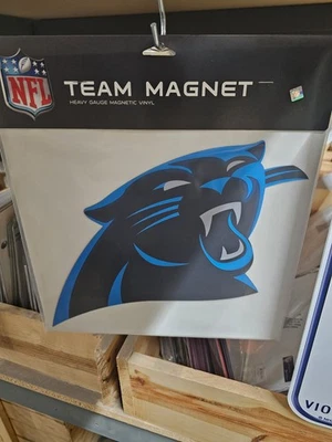 CAROLINA PANTHERS NFL  FOOTBALL MAGNET CAR OFFICE 12 Inch Helmet NEW - Image 1 of 3