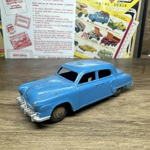 Dinky Toys Studebaker 172 in Blue Vintage Diecast Car Made in England - Picture 1 of 12