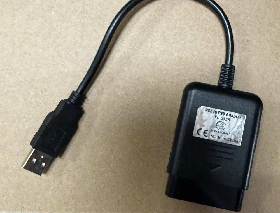 Adattatore da PlayStation PS2 a PS3 Pelican PL-6338 controller adattatore cavo dongle - Immagine 1 di 1