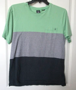 Volcom Men's Graphic Colorblock T Shirt - Pocket Chest Logo  - Size XL - Picture 1 of 3