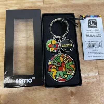 Romero Britto 4 Asst брелоки - бабочка #334181 - Изображение 1 из 4