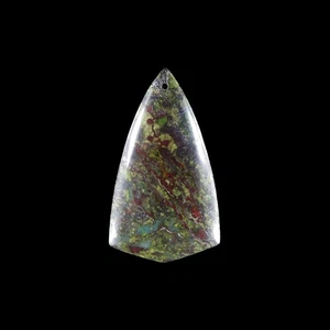 Cuenta colgante piedra de sangre africana 61x36x8 mm HE301243 - Imagen 1 de 8