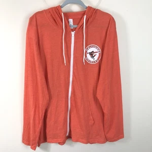 Baltimore Orioles The Elevin Group Cremallera Completa Retro Logo Sudadera con Capucha Para Hombres XL Naranja MLB - Imagen 1 de 17