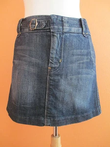 7 For All Mankind Womens Size 28 Pleated Denim Jean Mini Skirt - Picture 1 of 10