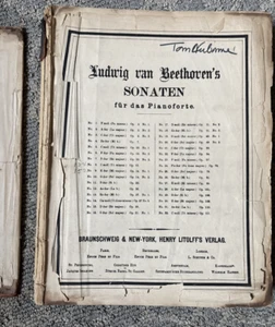 Vtg Ludwig Van Beethoven’s Sonaten For The Piano - Picture 1 of 14