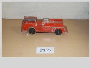 Vintage Hubley rot Feuerwehrauto #402 Druckguss Metall 5 3/4" lang - Bild 1 von 6