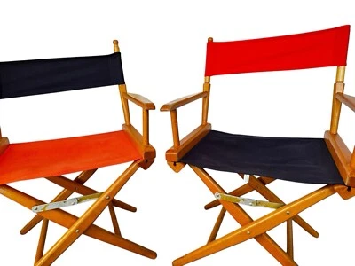 DUAS cadeiras dobráveis de madeira TELESCÓPIO meados do século, madeira maciça - Imagem 1 de 4