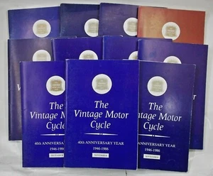 The Vintage Motor Cycle Club 40th Anniversary Year 1986 Job lot of 11 magazines - Picture 1 of 12