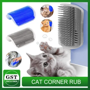 Cat Self Massage Scratcher Brush Comb Wall Corner Cat Scratching Post Comb Toy - Picture 1 of 12