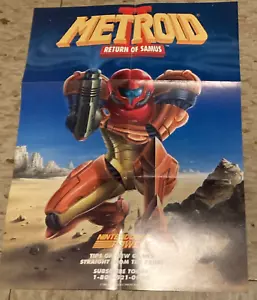 Póster METROID 2 II ÚNICO ORIGINAL GAME BOY RETURN OF SAMUS 1991 NNINTENDO - Imagen 1 de 6
