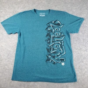 Zoo York Shirt Mens Extra Large Blue Crew Neck Short Sleeve Graphic Stretch - Picture 1 of 14