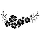 BLACK Decal Car Flower Sticker Removable Vehicle Cover J2A8
